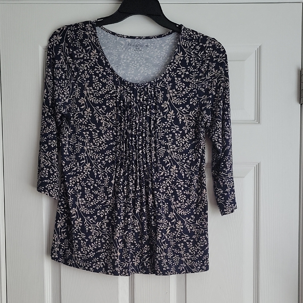 Croft & Barrow Women's Pleated Blouse